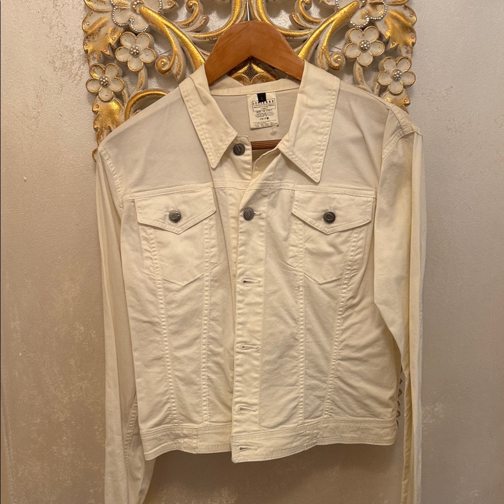 Just Cavalli Off-White Denim Jacket